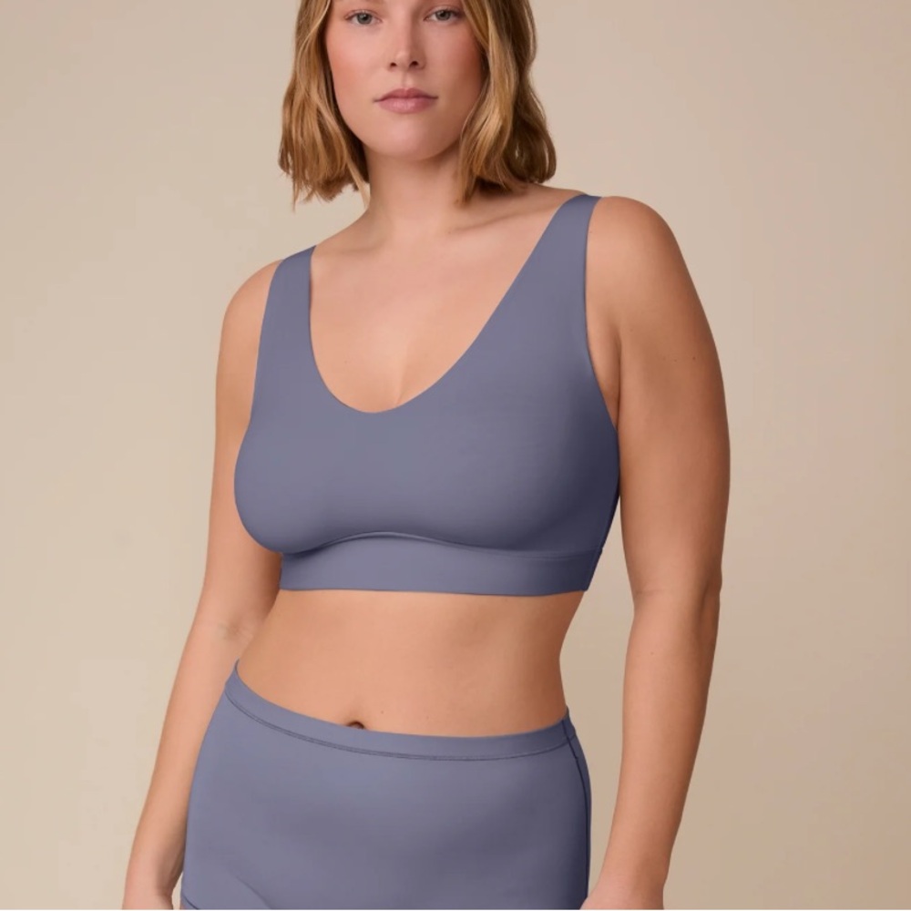 Harper Wilde Bliss Bralette - Steel (Blue) - LARGE